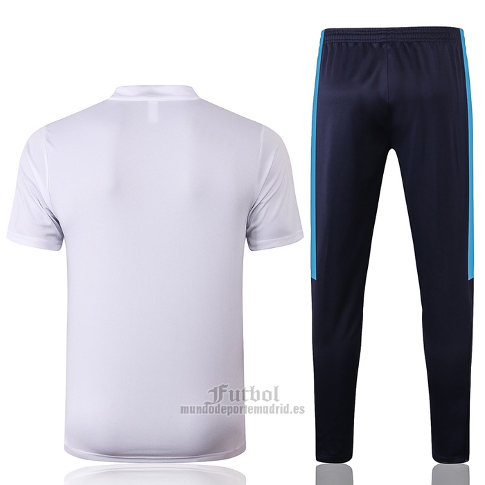 Chandal del Olympique Marsella Manga Corta 2020-2021 Blanco